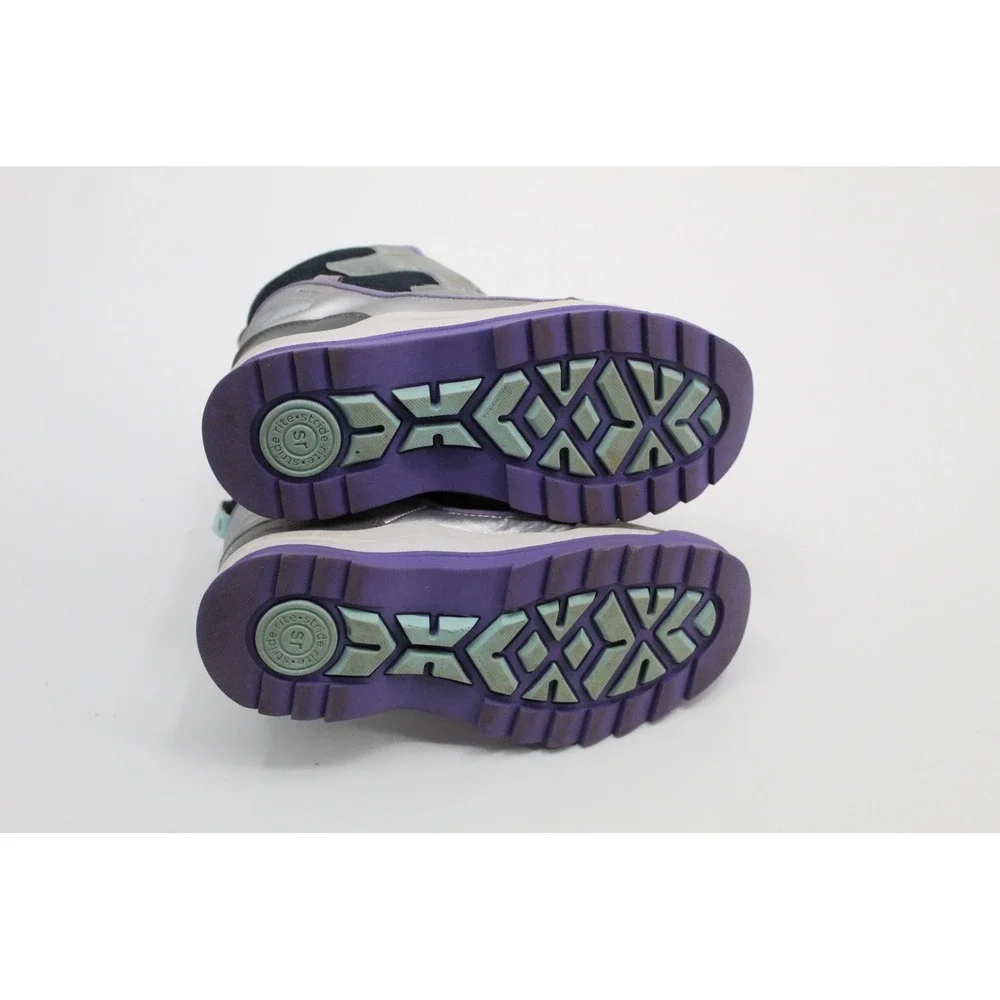 Stride Rite M2P Everest Waterproof Winter Boots Navy Silver Purple Girls US 2W